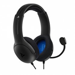 PDP Casque filaire AIRLITE: Void Black Pour PlayStation 5 et PlayStation 4
