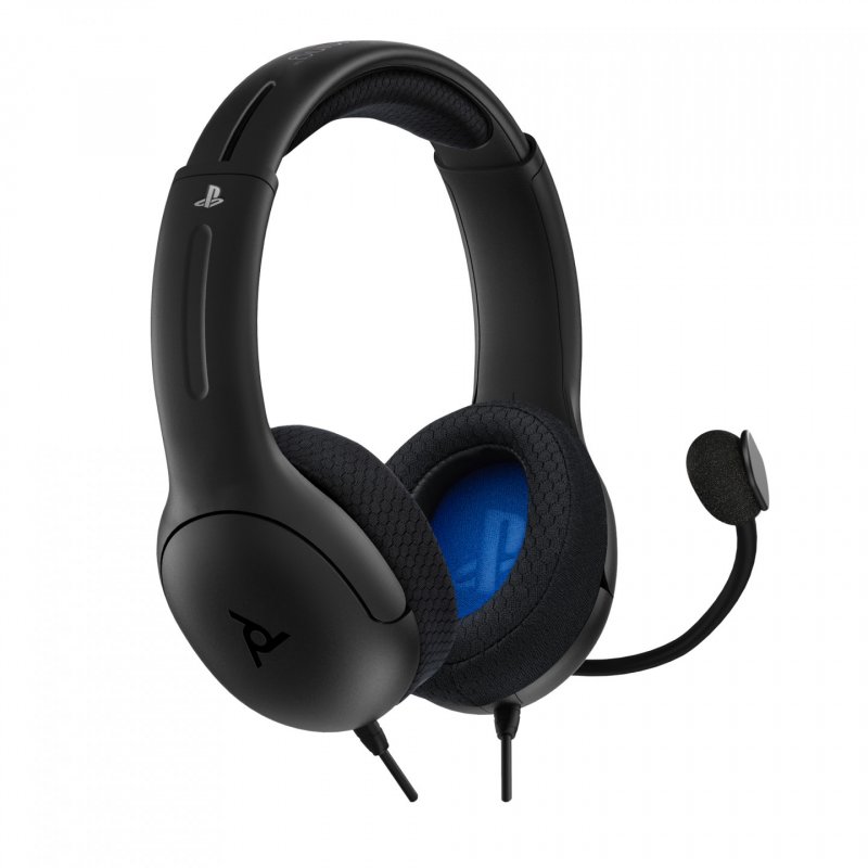 PDP Casque filaire AIRLITE: Void Black Pour PlayStation 5 et PlayStation 4