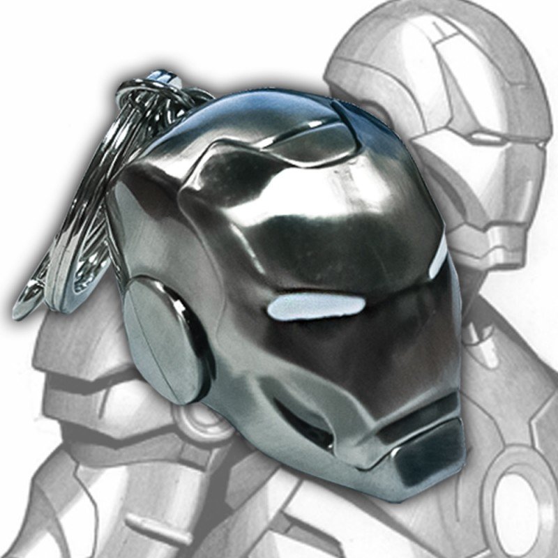 Semic Distribution Iron Man helmet Mark II Keyring Stainless steel