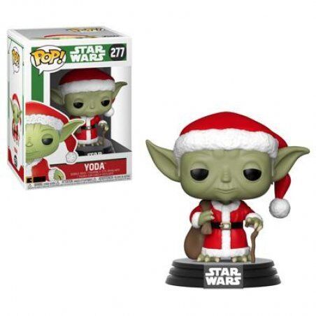 STAR WARS - Bobble Head POP N° 277 - Holiday - Santa Yoda