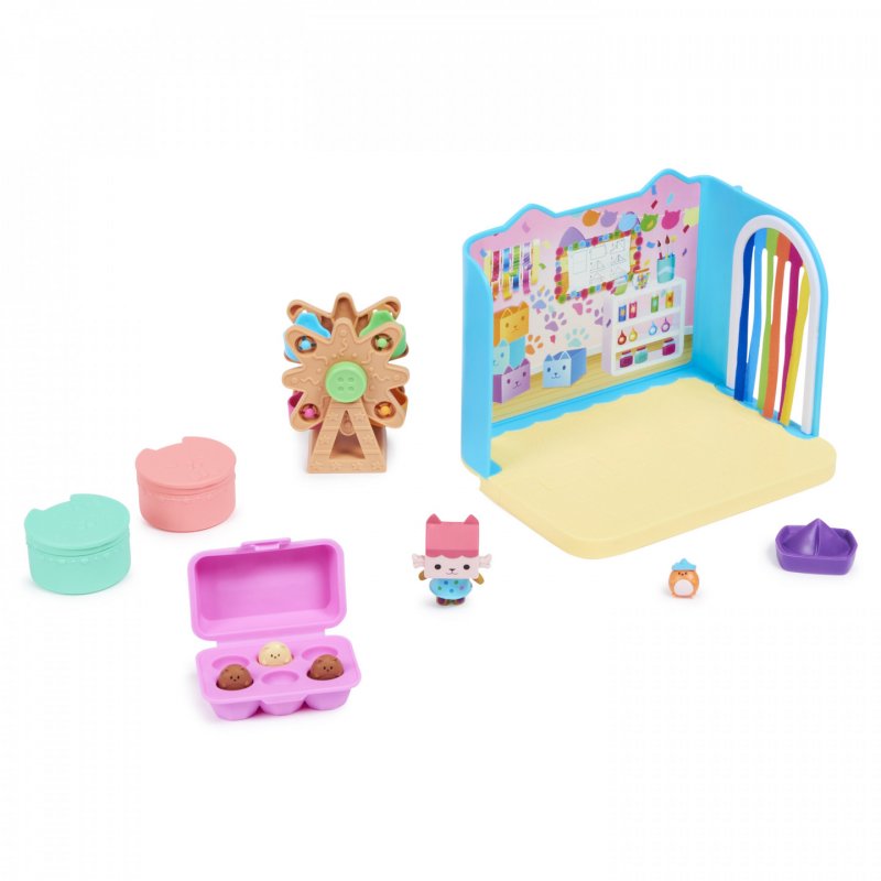 Gabby's Dollhouse Gabby et la Maison Magique - - Playset Deluxe Atelier Bébé Boîte - 1 Figurine Accessoires - Pièce 