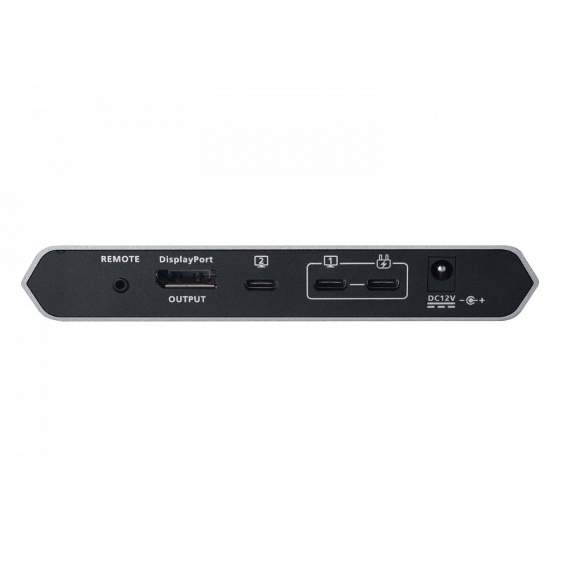ATEN Commutateur KVM à 2 ports 4K DisplayPort USB-C avec passage d'alimentation