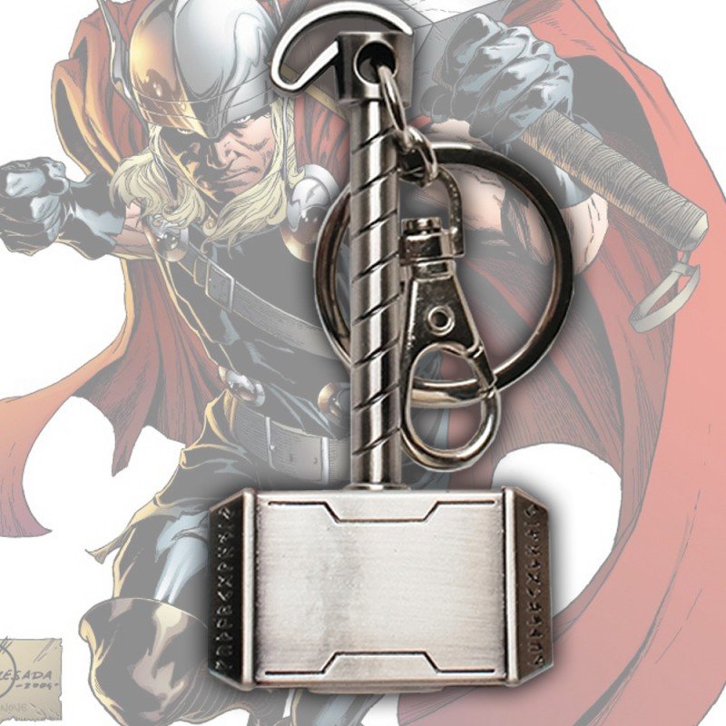 MARVEL - 3D Metal Keychain Blister Box - Thor Hammer