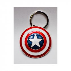 MARVEL - 3D Metal Keychain Blister Box - Captain America Shield