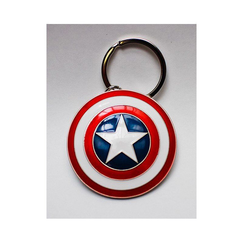 Semic Distribution Captain America shield Keyring Blue, Red, White