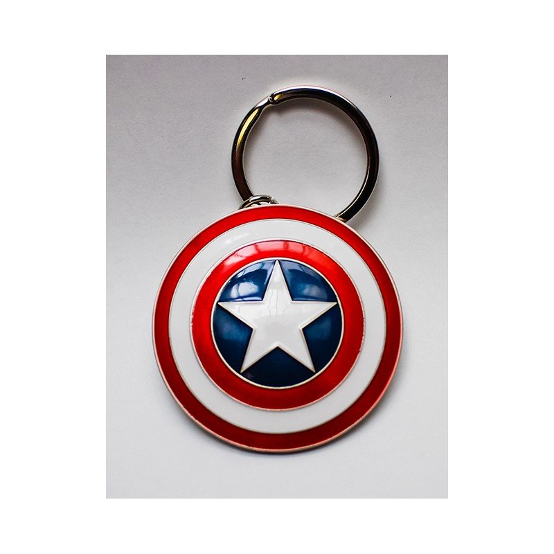 Semic Distribution Captain America shield Porte-clés Bleu, Rouge, Blanc