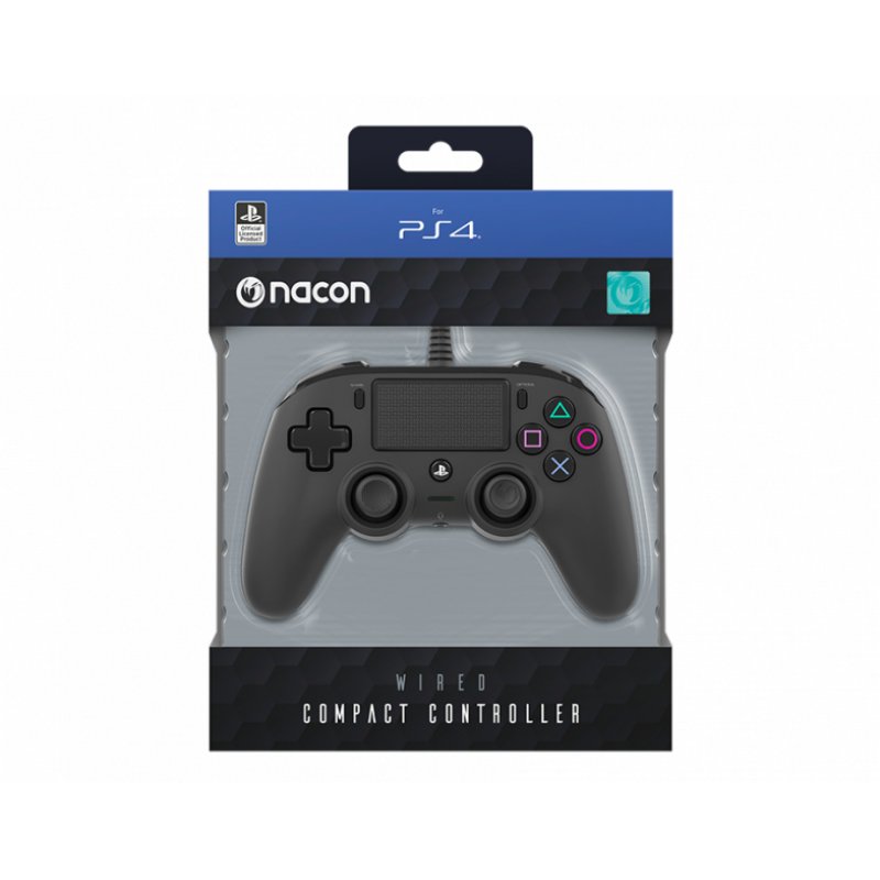 NACON compatible WIRED OFFICIAL CONTROLLER BLACK PS4