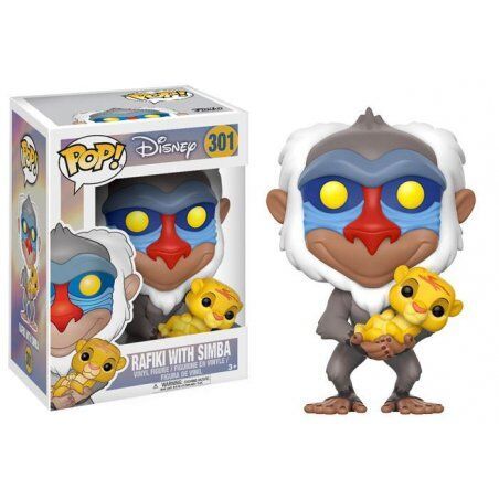 DISNEY - Lion King - Bobble Head POP N° 301 - Rafiki with Simba