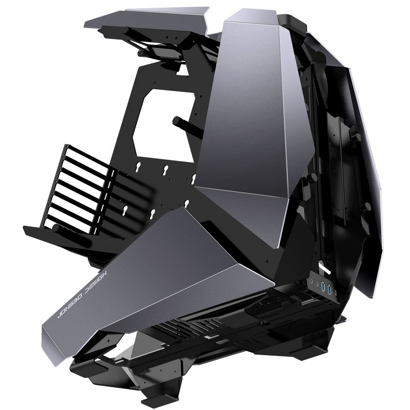 Jonsbo compatible MOD5 Big-Tower Showcase, Tempered Glass - grau