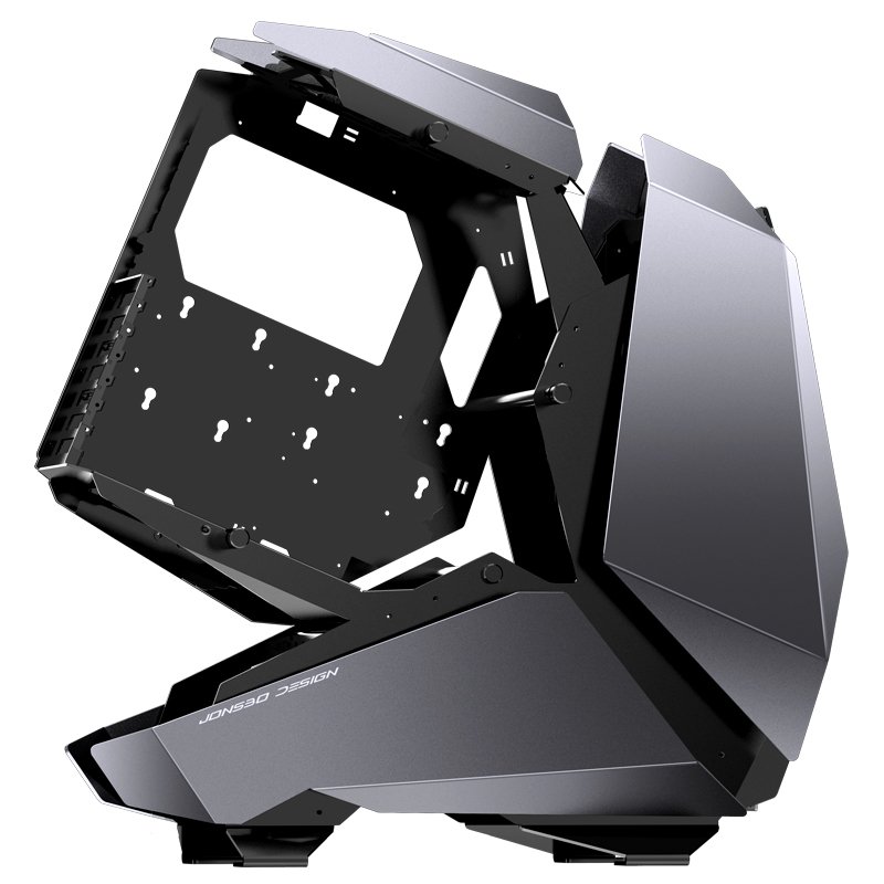 Jonsbo compatible MOD5 Big-Tower Showcase, Tempered Glass - grau