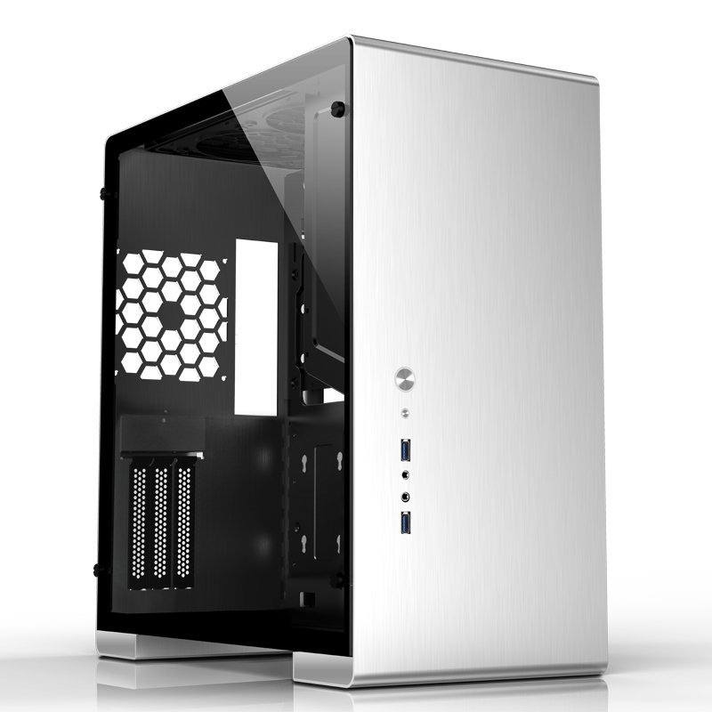 Jonsbo compatible U5S Midi-Tower, Tempered Glass - silber