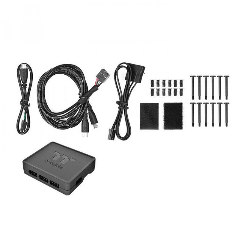 Thermaltake compatible Riing Quad 12 RGB Lüfter TT Premium Edition - 3er Pack, weiß, 120mm