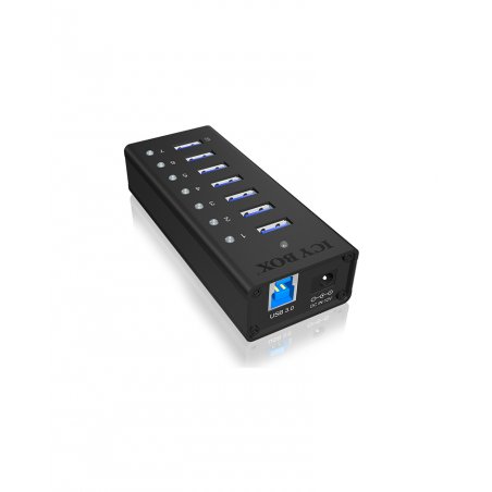 ICY BOX IB-AC618 USB 3.2 Gen 1 (3.1 Gen 1) Type-B 5000 Mbit/s Noir
