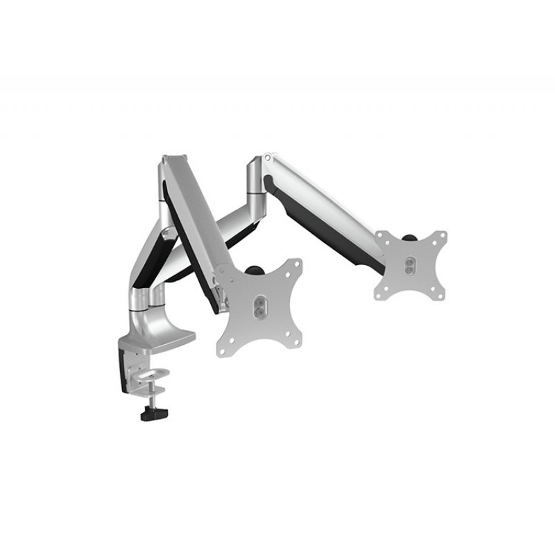 ICY BOX Dual-Monitorhalterung, IB-MS504-T - silber