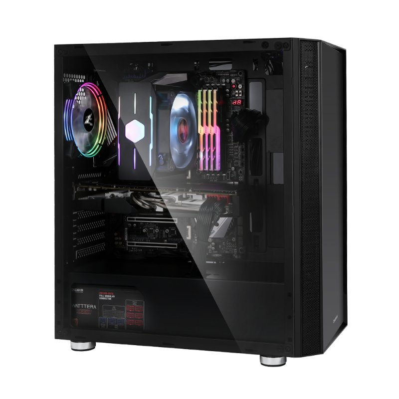 Zalman compatible R2 Midi-Tower - schwarz