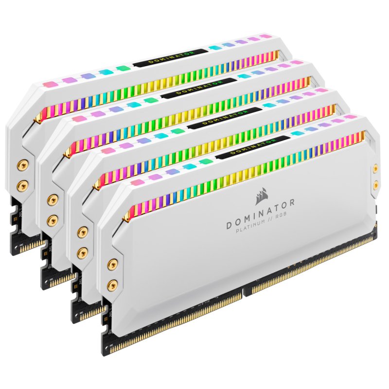 Dominator Platinum RGB 32 Go (4 x 8 Go) DDR4 3200 MHz CL16 - Blanc
