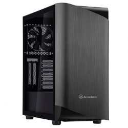 Silverstone Seta A1 Midi-Tower, Tempered Glass - schwarz