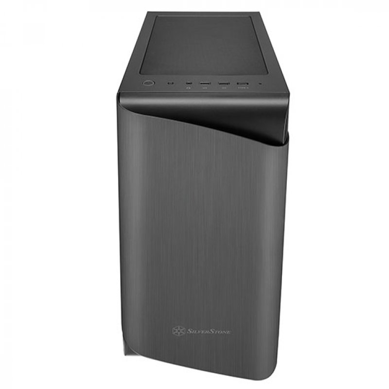 Silverstone SETA A1 Midi Tower Noir, Titane