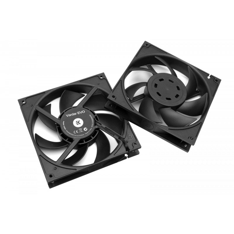 EK Water Blocks compatible EK-Vardar EVO 140ER Black BB (500-2000rpm) - 2er-Pack, schwarz