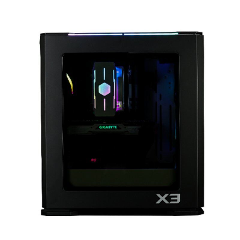 Zalman compatible X3 Midi-Tower - Tempered Glass, ARGB, schwarz