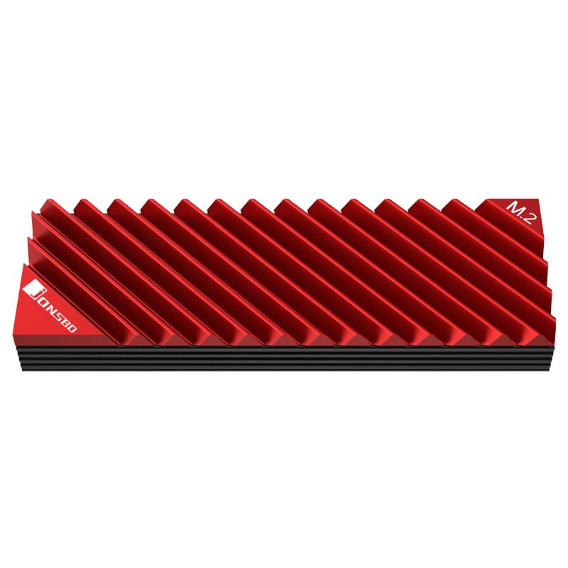 Jonsbo compatible M. 2-3 M.2 SSD Kühlkörper - rot