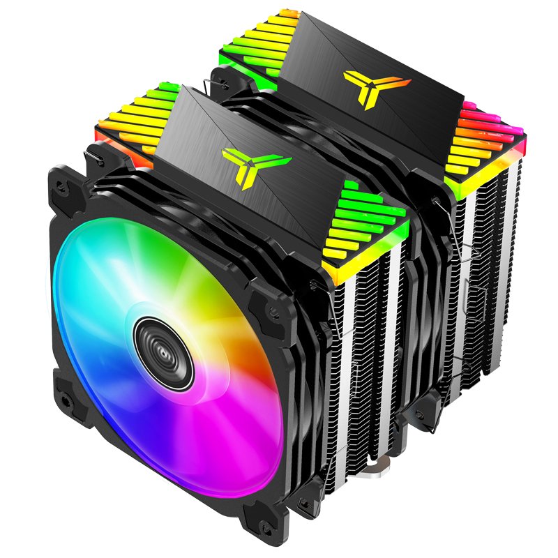 Jonsbo compatible CR-2000 GT CPU-Kühler Dual Tower, ARGB - 2x 120mm, schwarz