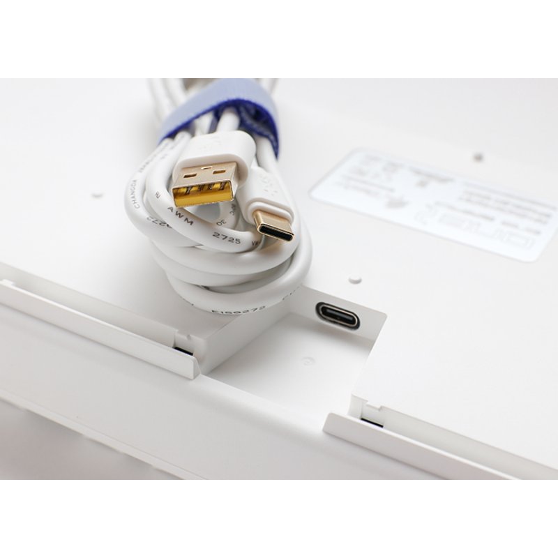 Ducky compatible ONE 2 TKL PBT Gaming Tastatur, MX-Silent-Red, RGB LED - weiß