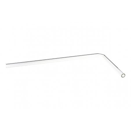 Alphacool compatible HardTube 16/11mm Borosilikatglas 90 Grad Winkel 20/40cm - klar