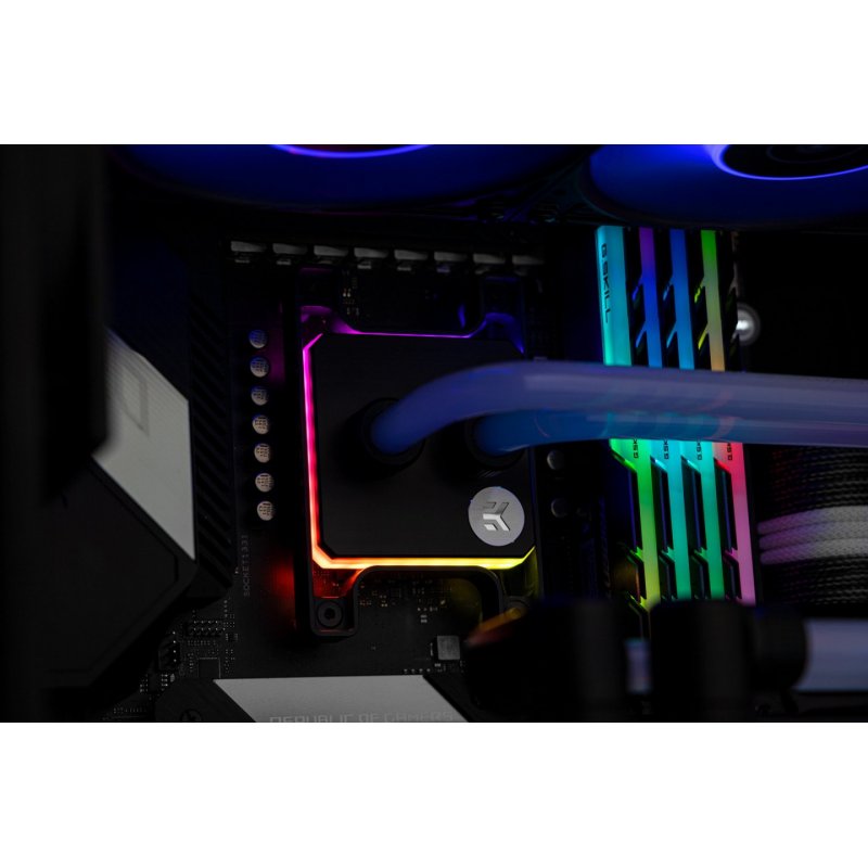EK Water Blocks compatible EK-Quantum Magnitude D-RGB AM4 Wasserkühler - Nickel + Acetal