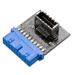 Akasa AK-CBUB51-BK changeur de genre de câble USB 3.0 19-pin header USB 3.1 A Bleu