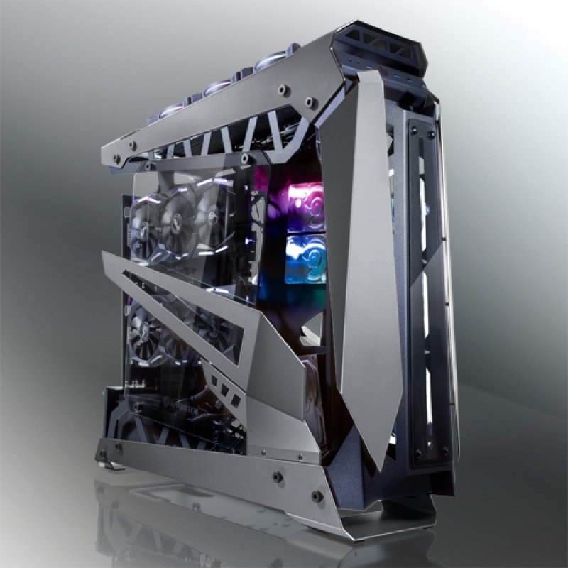 Raijintek compatible NYX PRO Showcase Big-Tower, Tempered Glass - titan