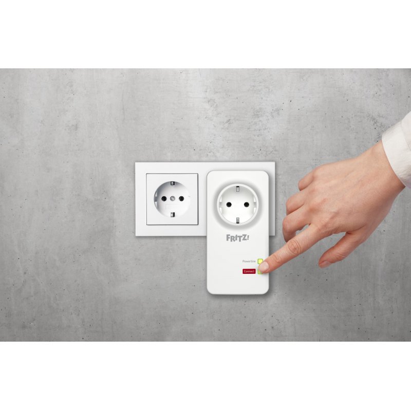 FRITZ!Powerline 1220E 1200 Mbit/s Ethernet/LAN Blanc 1 pièce(s)