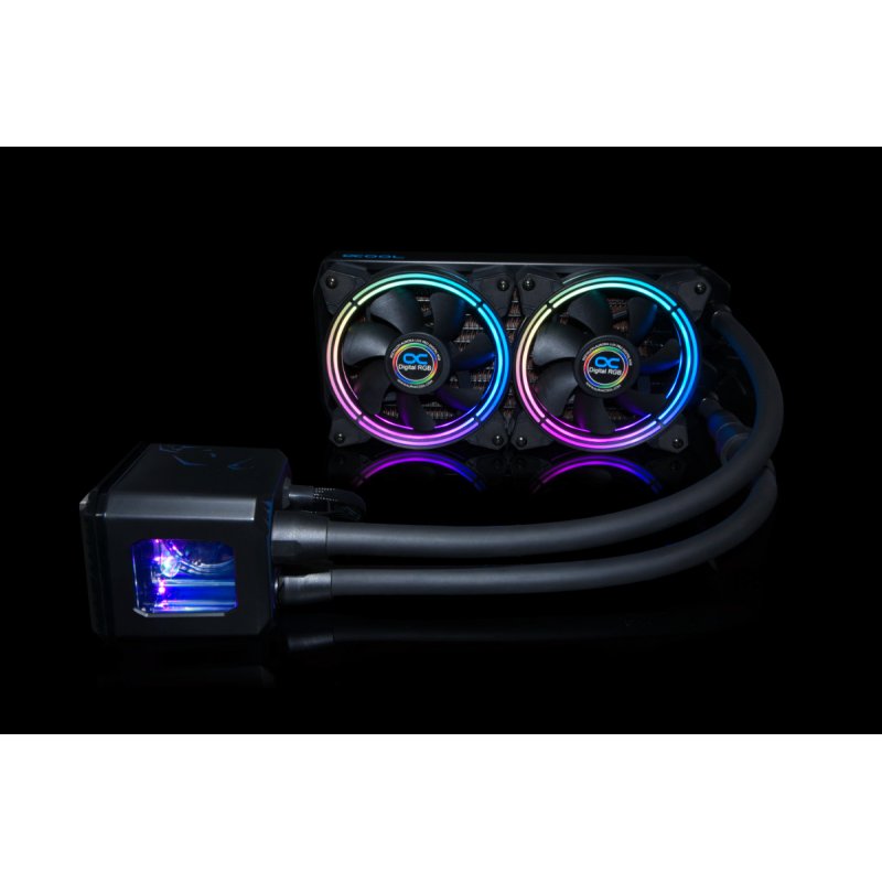 Alphacool Eisbaer Aurora 240 Processeur Refroidisseur de liquide tout-en-un 12 cm Noir 1 pièce(s)