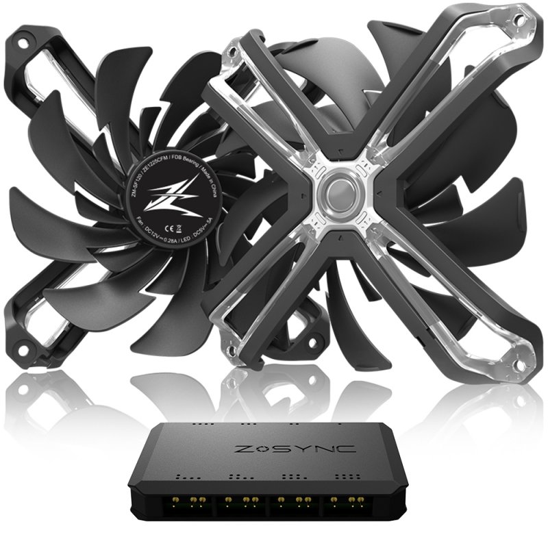 Zalman ZM-SF120A3 computer cooling system Computer case Fan 12 cm Black