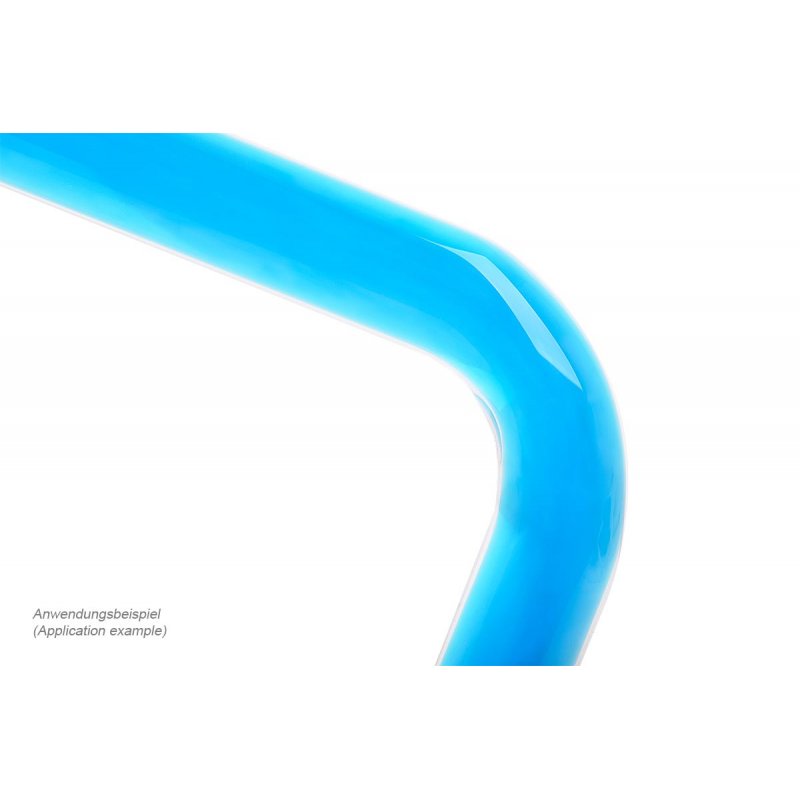 Alphacool compatible HardTube 16/11mm Borosilikatglas 90 Grad Winkel 10/30cm - klar
