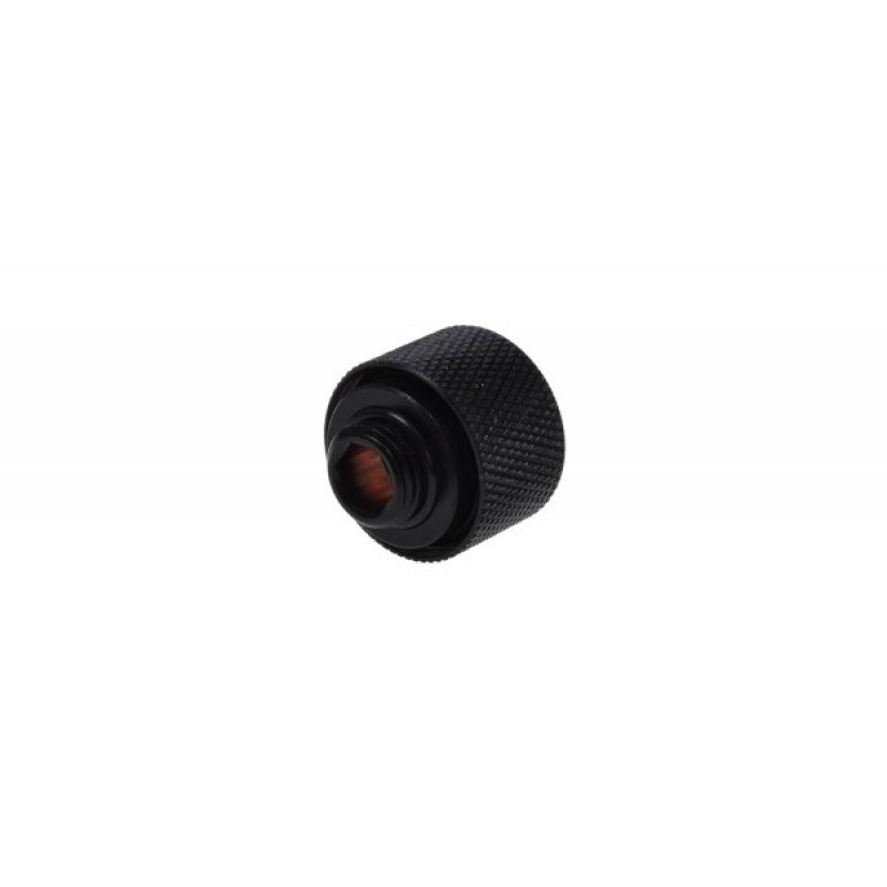 Alphacool compatible HT Anschluss gerade G1/4 Zoll AG auf 16mm AD Hardtube - gerändelt, schwarz