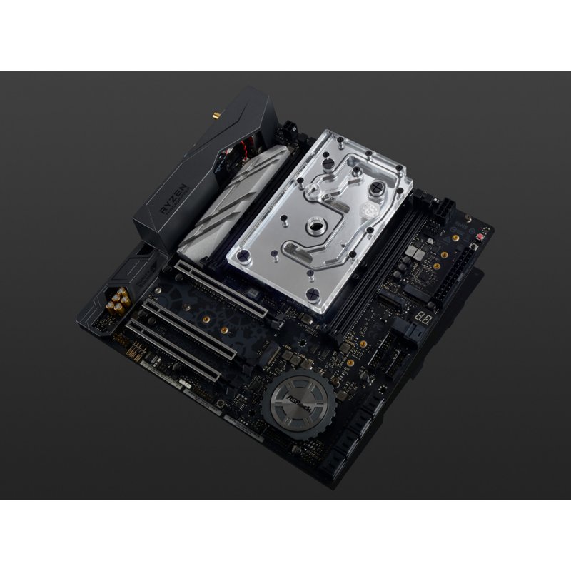 Bitspower Monoblock für ASRock X399M Taichi RGB Nickel - Acryl Bloc d'eau
