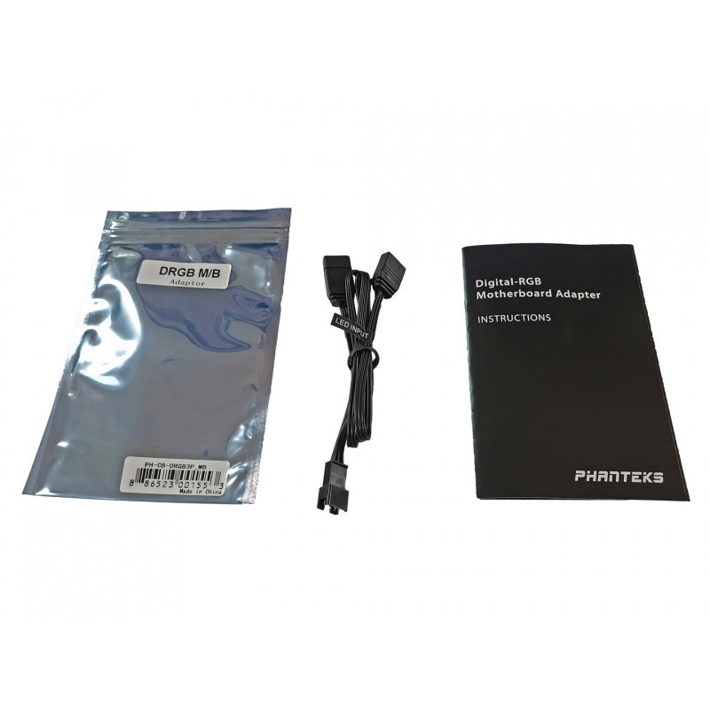 PHANTEKS 3-Pin RGB LED Adapterkabel pour Mainboards mit A-RGB-Hea