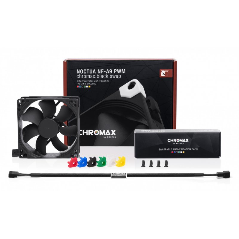 Noctua compatible NF-A9 PWM chromax.black.swap Lüfter - 92mm