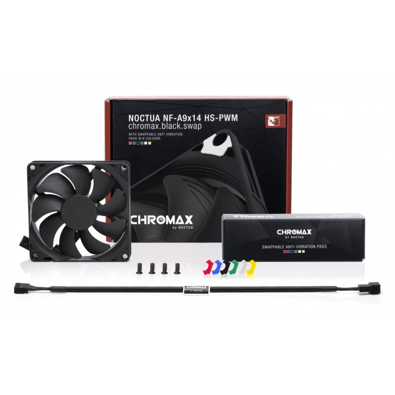 Noctua compatible NF-A9x14 PWM chromax.black.swap Lüfter - 92mm