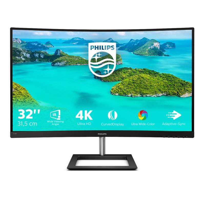 Philips E Line 328E1CA/00 LED display 80 cm (31.5") 3840 x 2160 pixels 4K Ultra HD LCD Noir