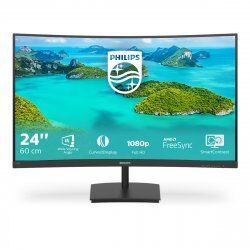 Philips compatible E-line 241E1SCA - LED-Monitor - gebogen - Full HD (1080p) - 61 cm (24")