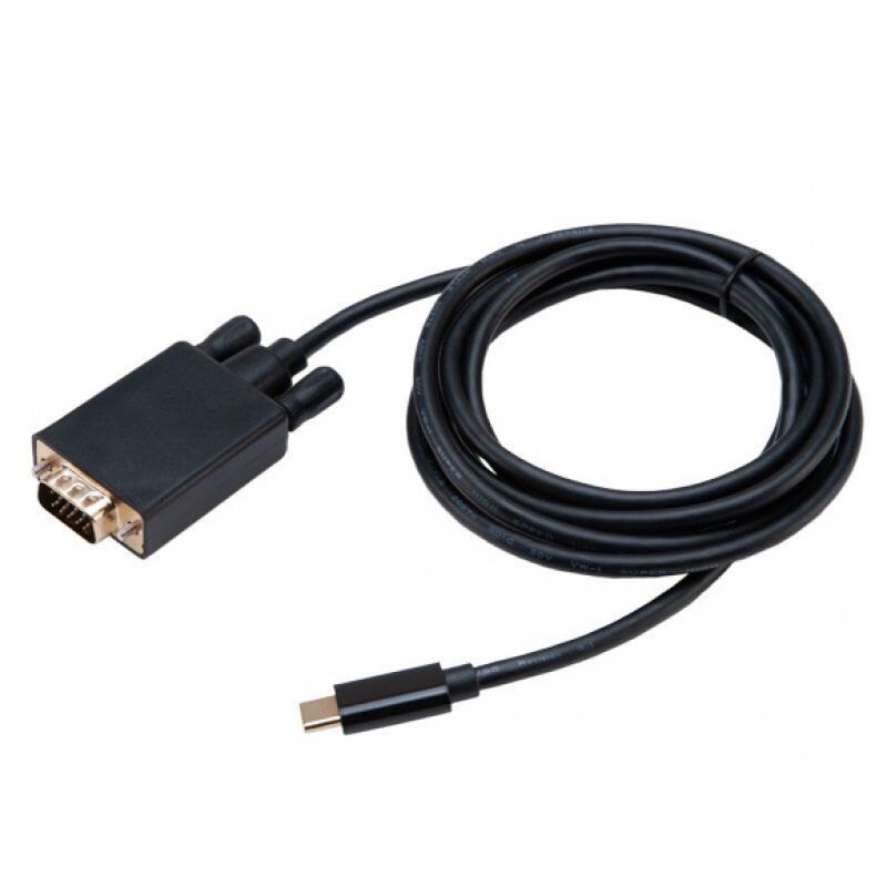 Akasa AK-CBCA17-18BK changeur de genre de câble USB Type-C VGA Noir