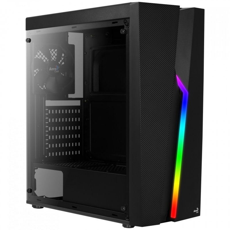 Aerocool Bolt RGB Midi-Tower - schwarz Window