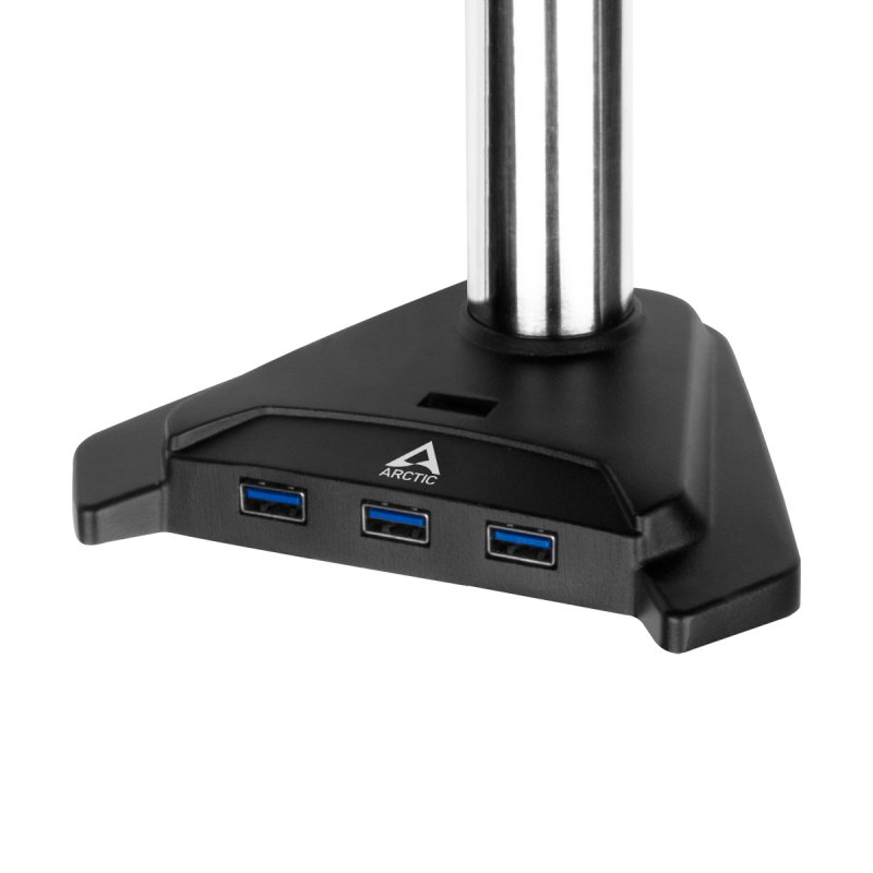 Arctic compatible Dual-Monitorhalterung Z2-3D (Gen 3) mit USB 3.0 Hub, 3D-v