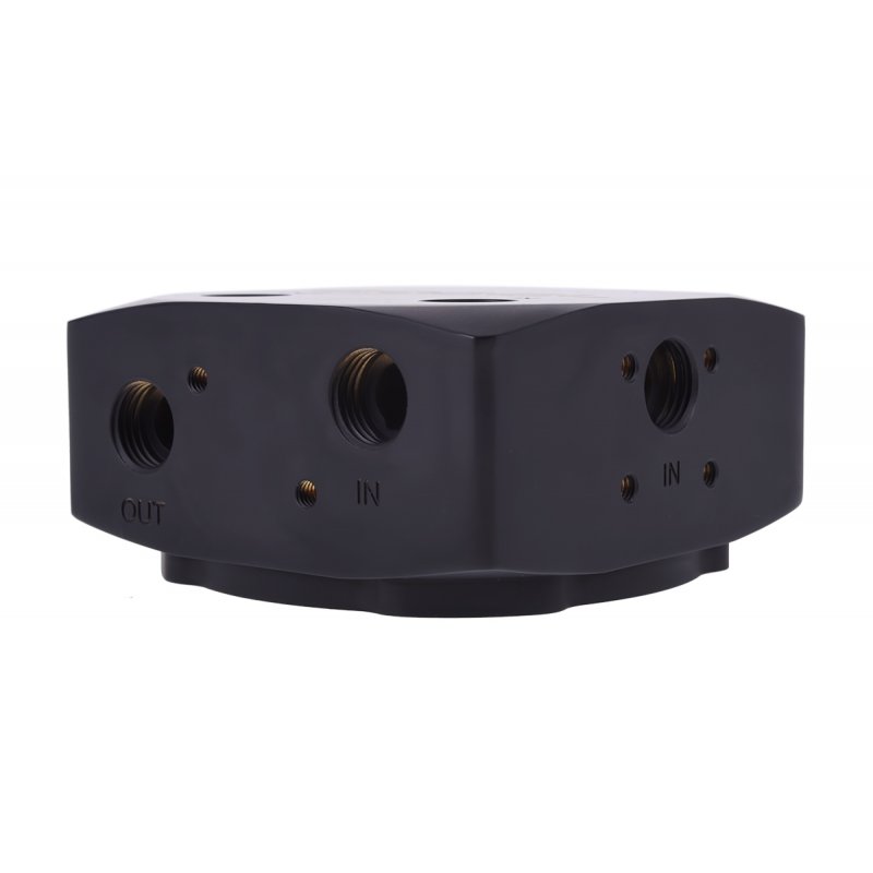 Alphacool compatible Eisdecke D5 Messing-Top - deep black