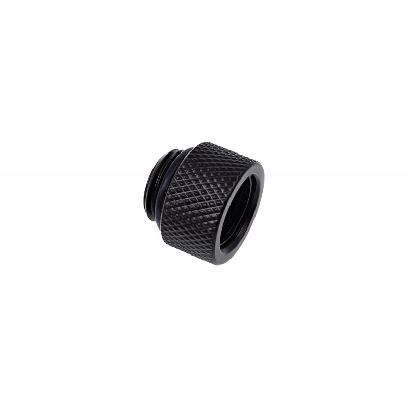 Alphacool compatible Eiszapfen Adapter gerade G1/4 Zoll AG auf G1/4 Zoll IG - schwarz
