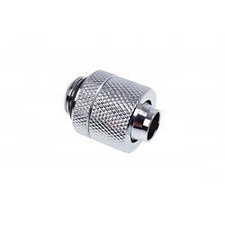 Alphacool compatible Eiszapfen Anschluss gerade G1/4 Zoll AG auf 13/10mm - chrome silber