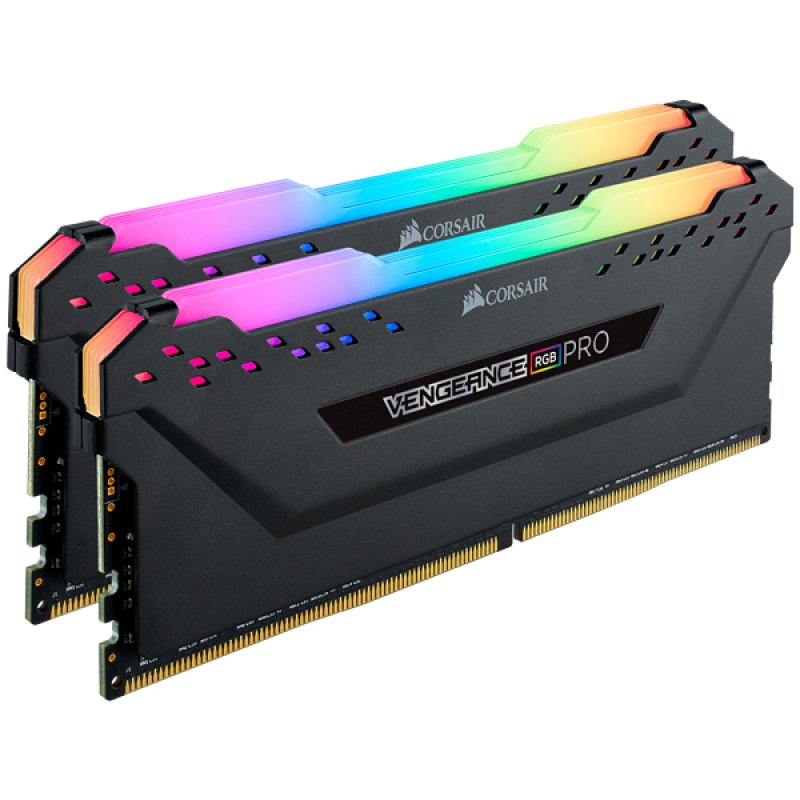 Corsair compatible Vengeance RGB Pro schwarz, DDR4-2933, CL16 - 32 GB Dual-Kit