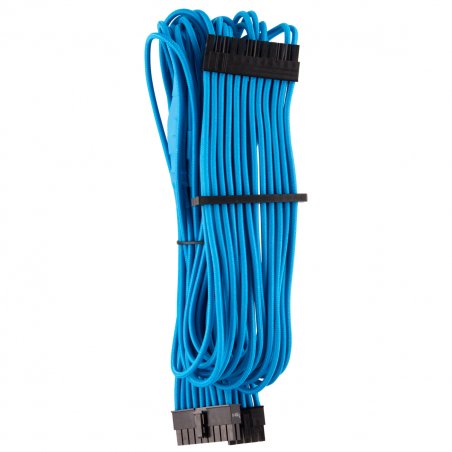 Corsair compatible Premium Sleeved 24-Pin-ATX-Kabel (Gen 4) - blau
